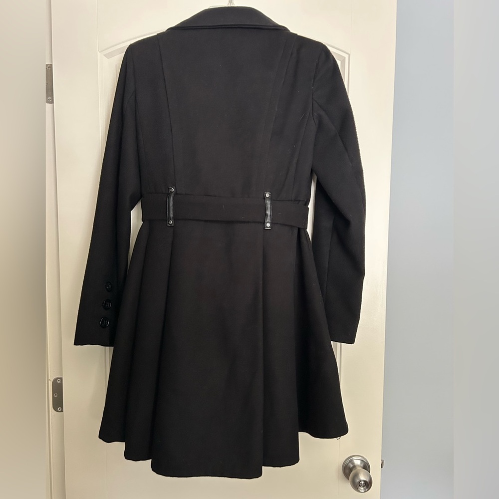 Steve Madden Black Princess Cut Winter Coat - Picture 2 of 9